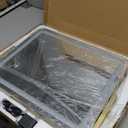 ROLOVE Gold Vanity Mirror with Lights - Smart Touch Dimming, 3-Color Lighting, 360 Rotatable Desktop Makeup Mirror for Desk, 22"x17"