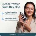 MyHalos Filtered Shower Head for Hard Water Filter - High Pressure, Removes Chlorine - Shower Head Filter for Hard Water Softener Showerhead, Easy Install, For Hair & Skin, Filtering (Chrome)