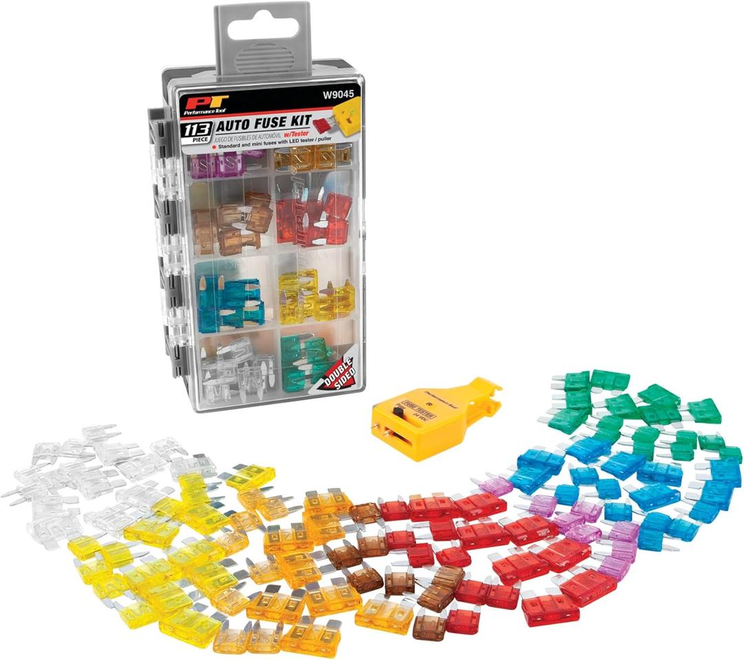 Performance Tool W9045 113pc Auto Fuse kit w/ Tester