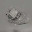 2 Pack U Clip Porcelain Socket, Medium Base E26 Snap in Keyless Ceramic Socket with 6" Black White Dual Wires, 660W 600V for Fixture Lighting