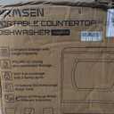 AIRMSEN Portable Countertop Dishwasher with Built-in Water Tank