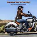 Motorcycle Driver Backrest Rider Backrest Backpad Mount Kit Compatible with Indian Scout Sixty/Bobber/Classic Solo Seat 2025