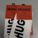Pack Of 2 HUGO 2-Pack Bold Logo Invisible Socks, Salt White 