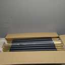 Ferraycle 8 Pcs 2025 Prom Stainless Steel Stanchion 5 ft Velvet Carpet Ropes and Pole Crowd Control Barriers Grand Opening Casino Movie Theme Party 360 Photo Booth Accessories (Black and Gold)