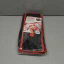 HOLDN STORAGE Premium Wrapping Paper Storage Container - Durable 600D Tear-Proof, Fits 27 Rolls Gift Wrap, Extra Pockets for Ribbons & Bows, Underbed Storage - Ideal for Holiday Christmas, Black (Black/Red Trim)