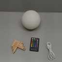 LOGROTATE Moon Lamp, 16 Colors LED Night Light for Kids 3D Printing Moon Light with Stand& Remote/Touch Control & Timing, Moon Light Lamp for Kid Friend Birthday Gifts, Room Decor (Diameter 4.8 INCH)