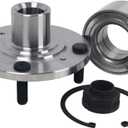 Autoround Front Wheel Hub and Bearing Assembly BR930591K Replacement for Honda Accord 2.3L 1998 1999 2000 2001 2002