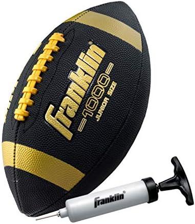 Franklin Sports Youth + Adult Footballs - Extra Grip 1000 Official Size, Junior + Pee Wee Kids - 1 + 12 Packs