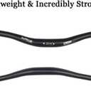Wake 31.8mm MTB Mountain Bike Handlebar, Aluminum Alloy Mountain Bike Bicycle Riser Handlebar Extra Long 720/780mm with Paint Matte Surface (Black, 720mm)