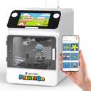 SainSmart PrintyGo 3D Printer for Kids, 600mm/s Auto Leveling Printer for Beginners with 5" Touch Screen, 1500+ Models, Child-Safe Design, Wi-Fi/App Control, Pre-Assembled for STEM Learning Gift