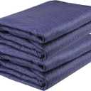 2 Pack Moving Blankets Heavy Duty 80"x72" Quilted Packing Blankets for Moving Furniture Padded Shipping Furniture Mover Blue