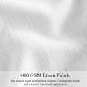 White Linen Curtains 92 Inches Long for Living Room Standard Window Curtain Lengths Light Filtering Semi Sheer Boho Farmhouse Bedroom Pinch Pleated Drapes 92 Inch Length 2 Panels Set 50 Inch Wide