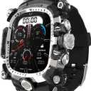 iG-3200 Rugged Case with Band for Apple Watch Series 10/11 46mm,Shockproof Bumper Cover Silicon Strap for iWatch 10/11 46mm Full Protective Cover for Men (Silvery)