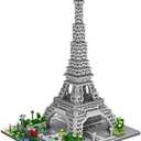 dOvOb Architecture Eiffel Tower Micro Blocks Set, 3369 Pieces Mini Bricks 3D Puzzle Toy, Gift for Adults and Kids