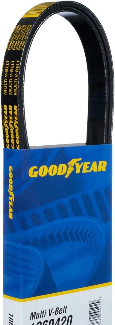 Goodyear Belts 1061055 Serpentine Belt, 6-Rib, 105.5" Length for 1997-2019 for 1997-2004 Audi & 2010-2019 Ford 4.2L V8 4172cc 6.2L V8 6210cc