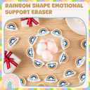 50 Pcs Inspirational Erasers Bulk Mini Appreciation Pencil Erasers Operation Christmas Gifts for Teacher Office Party Favors