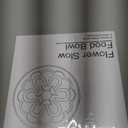 Funnymoom 2 Pcs Cat Slow Feeder Bowl Cute Cat Food Bowl with Bloom Design Healthy Eating Diet Interactive Feeder Wet Dish for Pets Small Dogs(Pink, Green)