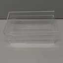 Empty Acrylic Mahjong Case Mahjong Storage Box for American Tiles and Mahjongs Cards Transparent Display Box for Mahjongs Tiles Accessories Supplies(Medium,2 Compartment)