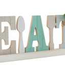 Eat Sign for Kitchen Wood Dining Room Table Centerpiece Rustic Farmhouse Decor Country Wooden Fork Spoon Letters for Kitchen Home and Diningroom (color B), 2 Pack