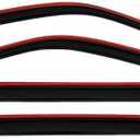 Auto Ventshade [AVS] In-Channel Ventvisor / Rain Guards | Fits 2015 - 2024 Ford F-150, 2017 - 2024 Ford F-150 Raptor SuperCrew - Smoke, 4 pcs. | 194975