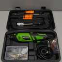 180W Rotary Tool Kit, 1.5-Amp PHALANX 6 Variable Speed with Flex Shaft, 8000-32000RPM Multi-Tool& 139pcs Accessories Kit, Power Multiuse Set Prefect for Crafting Projects and DIY Creations