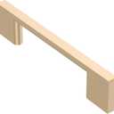 Alzassbg 10 Pack Champagne Copper Cabinet Pulls, 3-3/4 Inch(96mm) Hole Centers Rectangle Cabinet Handles Kitchen Pulls for Drawers and Cabinets AL3051SCG