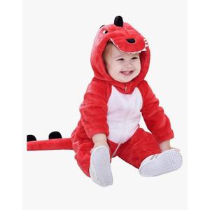 ABTSHU Baby Red Dinosaur Costume Toddler Halloween Dress Up Outfit 3-6 Months