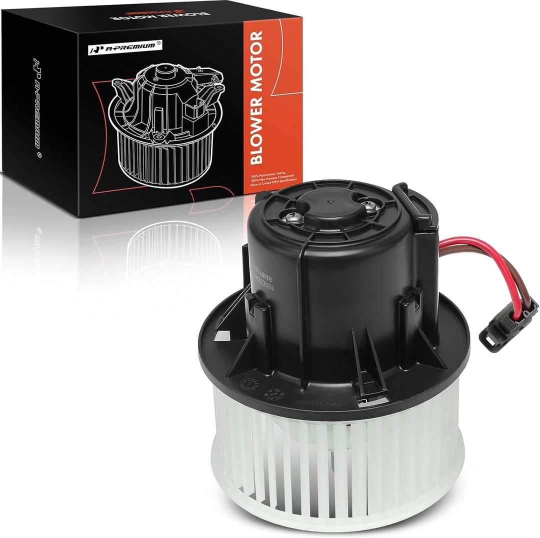 A-Premium Front HVAC Heater Blower Motor Compatible with Volvo XC60, S60, S80, XC70, V60, S60 Cross Country, V60 Cross Country, V70 & Land Rover Range Rover Evoque, LR2, with Fan Cage