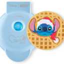 Disney Dash Stitch Santa Mini Waffle Maker - Holiday Waffle Maker - Simple Setup & Quick Cleanup - Convenient & Compact for Easy Storage