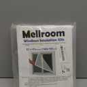 Window Insulation Kit 63inX63in(160X160cm) for Winter Keep Cold Out,cuttable Transparent Film 180 Thickness,Easy to Open for Ventilation,Reusable Plastic Clear Window wrap