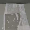 PJYuCien Dog Playpen Mesh Top Cover, Fits 36 Inch 4 Panels Regular Square Plastic Exercise Pet Pen, Adhesive Tape Connections, Grey paw (Note: Cover Only, Fence Not Included)