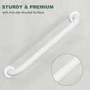 FANHAO 2 Pack Grab Bars for Bathtubs and Showers, 16 Inch Anti Slip Shower Grab Bars Stainless Steel Shower Handle Toilet Handicap Elderly Senior Assist Bathroom Safety Bars (White)