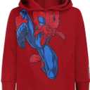 Marvel Spider-Man Boys Pullover Hoodie for Toddler 3T Dark Red (Red)