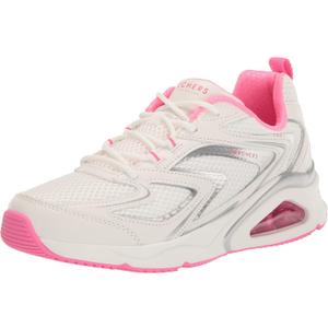 Skechers Womens Tres-air Uno- Terti-airySneaker (Size 5.5, White-Pink)
