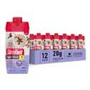 SlimFast Protein Shake with Caffeine, Caramel Macchiato- 20g Protein, Meal Replacement Shakes, High Protein with Low Carb and Low Sugar, 24 Vitamins and Minerals, 12 Count (Pack of 1) Best By 11/27/2026