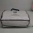 Goose Feather Down Fiber Comforter Full Size, Premium All Season Fluffy Duvet Insert, 100% Cotton Hotel Bedding Comforter Medium Warmth Duvet Insert (82 x 86in, White)