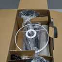 17.3 Table Lamps Set of 2 with 2 USB & AC Outlet, Bedside Nightstand Lamps for Bedroom Living Room Kids Room, Desk Lamp with Pull Chain Switch & Fabric Shade for Office Reading Nursery, Grey