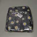 Lunch Box Girls Insulated Lunch Bag for Kids, Black Daisy Flower | Reusable Lunchbox, Lunch Tote Bag, Water Bottle Holder, Leak-Proof Lining, Lightweight, Portable, For School Office Picnic