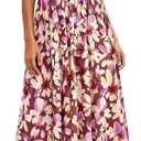 PRETTYGARDEN Women Summer Floral Maxi Dress 2026 Spirng Spaghetti Strap Mesh Boho Sundress Party Beach Vacation Long Dresses (Floral Brown Beige, XL)