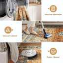 Roxstand Washable Rugs 8x10, Ultra-Thin Non-Slip 8x10 Area Rugs for Living Room, Soft Vintage Large Area Rug, Foldable Farmhouse Bedroom, Dining Room Rug (Navy/Orange, 8'x10')