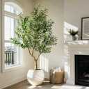 Large Faux Olive Tree Indoor Outdoor Realistic Floor Fake plantas artificiales Trees decorativas Grandes for Home Living Room Master Bedroom Office Porch Outside Patio