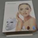 SUERBEATY Red Light Mask For Face, 7-1 Colors Red Light Face Mask, Facial Skincare At Home, Cordless, Portable and Rechargeable (White)