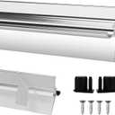 32” Shower Door Drip Rail With Sweep compatible with Chrome Framed Shower Door Bottom for Sliding Glass Shower Doors bottom Replacement Parts