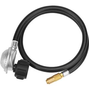 6 Feet Propane Adapter Hose & Regulator for Blackstone 17 and 22 Inch Tabletop Griddle, 90 QCC Switch to 20 lb Tank