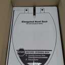 KOHLER 20110-0 Brevia, Slow Close Toilet Seat, Elongated Toilet Seat, Grip-Tight Bumpers Quick-Attach Hardware, White