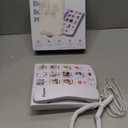 Big Button Phone for Seniors, Corded Landline Telephone with 10 Picture Keys, Phones for Elderly,One-Touch Dialling,Suitable People with Vision Disorders/Hearing Damage (EX-LD-828-01)