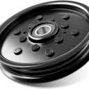AM106627 Idler Pulley for John Dee re Mower - AM121602 Flat Idler Pulley Fit for John Dee re LT133 LT160 F725 X320 GT235 LT155 GT225 Scotts Z445 Z425 Lawn Mower Tractor with 42C 48 48C Deck