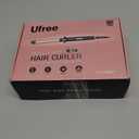 Ufree 5 in 1 Curling Iron with Interchangeable Ceramic Barrels (0.35"-1.25"), Curling Wand Set with Flat Iron Hair Straightener, Instant Heat Up, Dual Voltage Hair Curler, Gifts for Women (Rose Gold)