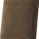 H.VERSAILTEX Velvet Stretch Couch Cushion Cover Plush Cushion Slipcover for Chair Cushion Furniture Protector Seat Cushion Sofa Cover (1 Piece Armchair Cushion Covers, Bronze Brown)