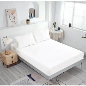 NHNHN 2 Pack Fitted Sheet-Deep Pockets-Soft Microfiber-Easy Care-Shrinkage and Fade Resistant-Fitted Sheets Twin Size for Girl Woman Teens Kids-2 Sets of Fitted Sheets (Twin, Off White)